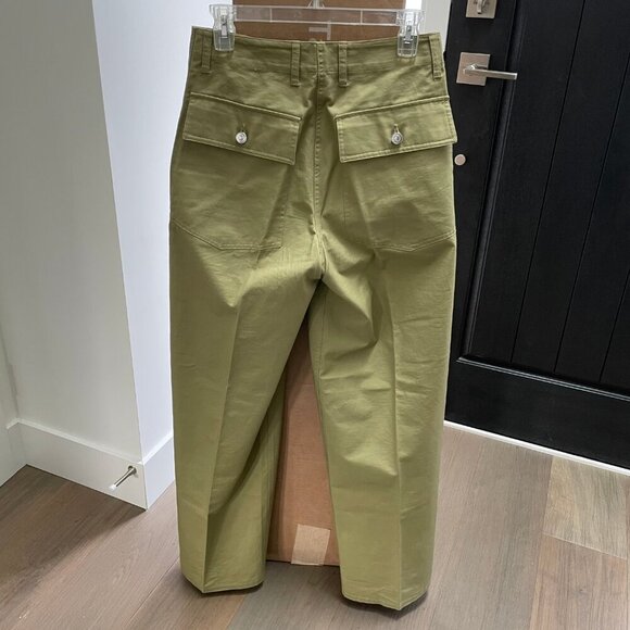 230000 Casual Neutral Hi Rise Wide Leg Cargo Pants Celerac Green Sz S - no tags - Picture 10 of 13